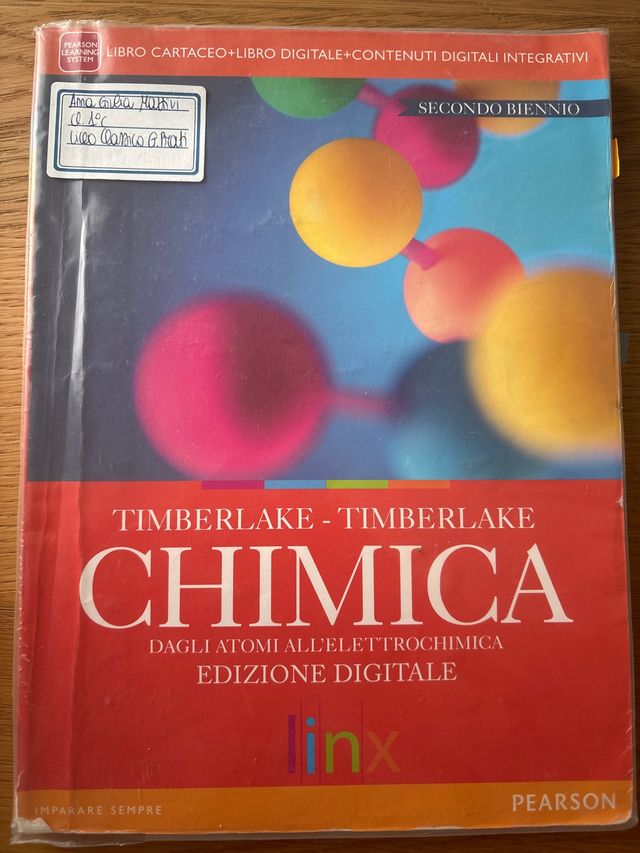 Chimica dagli atomi all’elettrochimica