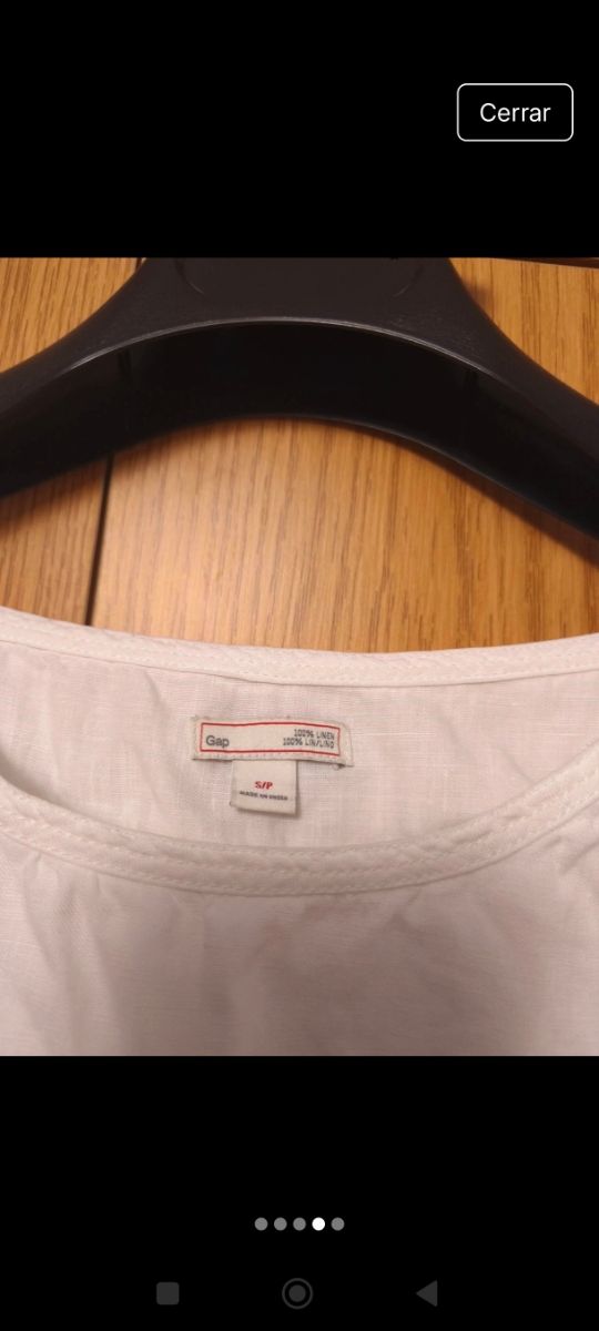 Vestido blanco lino - talla L