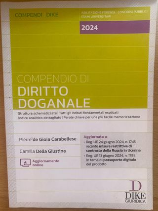 COMPENDIO DIRITTO DOGANALE 