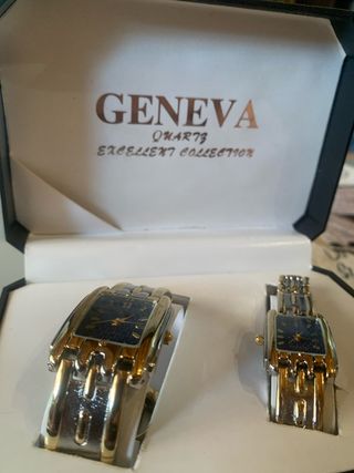 Relojes Geneva cuarzo para hombre y mujer