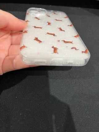 Mini custodia per iPhone 13 - Cani con salsiccia/Teckel