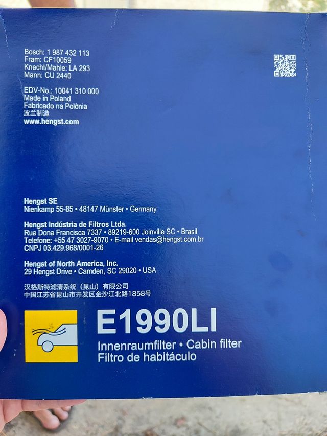 Filtro habitáculo ford focus