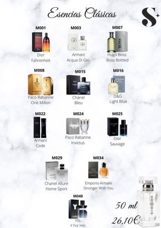 Perfumes clásicos 50ml - ¡Oferta!