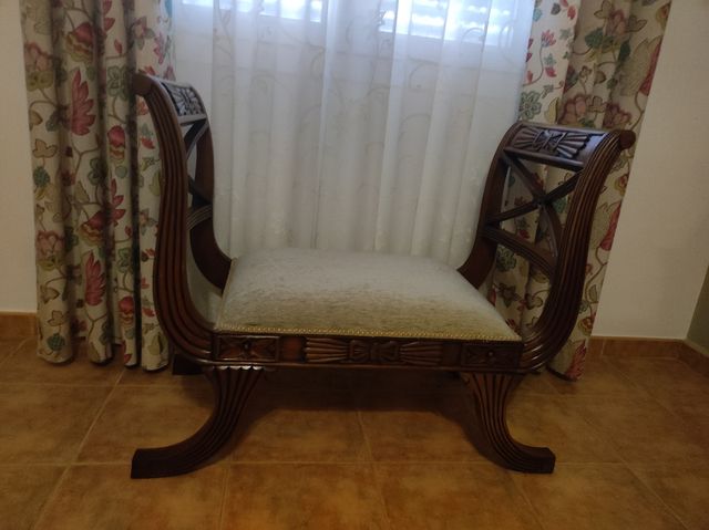 Banco madera estilo rústico