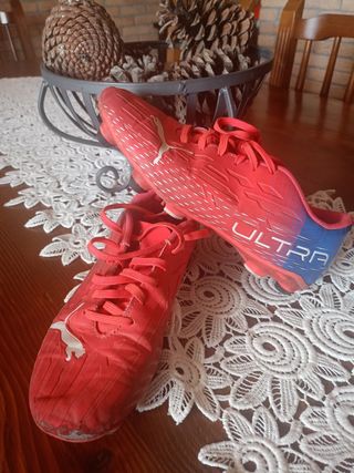 Zapatillas Puma niño - rojas y azules
