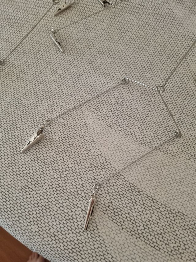 Móvil colgador de fotos.