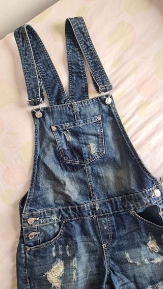 Mono vaquero Stradivarius - Azul