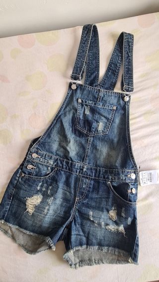 Mono vaquero Stradivarius - Azul