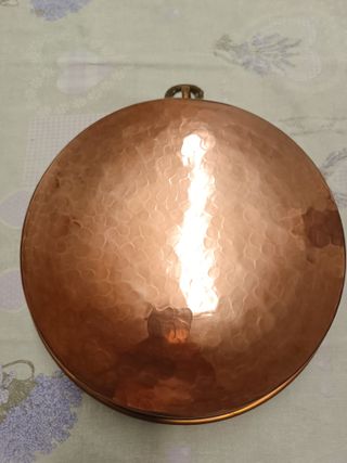 Tortiera in rame martellato stagnato