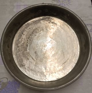 Tortiera in rame martellato stagnato