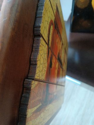 Cuadro rústico de madera