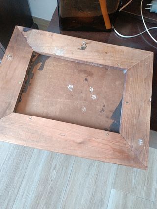 Cuadro rústico de madera