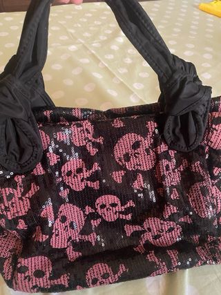 Tosca Blu borsa a mano nera fuxia