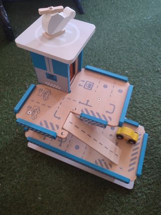 Garaje 3 plantas madera niños