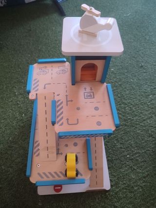 Garaje 3 plantas madera niños