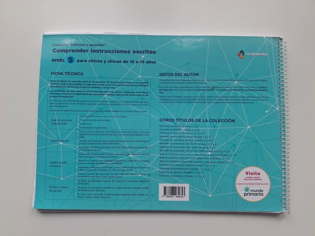 Comprender Instrucciones Escritas: nivel 5