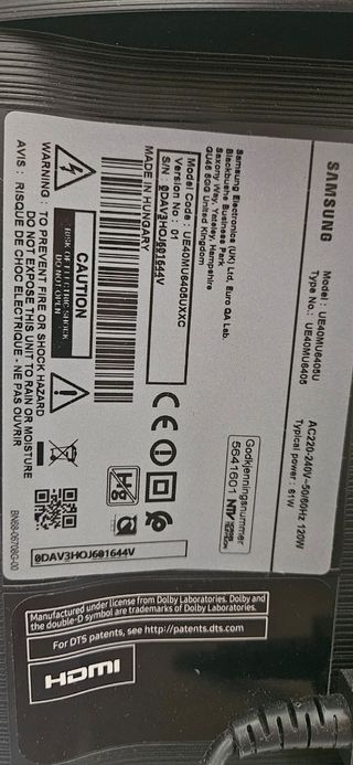 TV SAMSUNG 40" UHD Smart TV