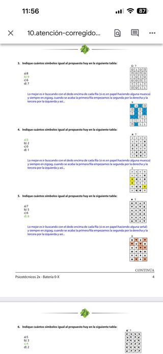 Test psicotécnicos 2x Policia nacional