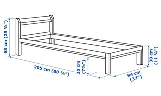 Cama madera 90x200 - Madera 