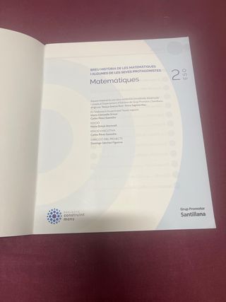 Libro Breu història de les matemàtiques i algunes