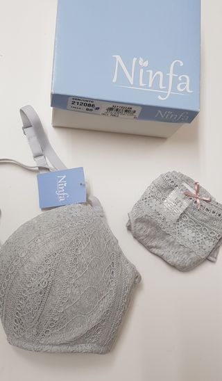 Conjunto lencería gris