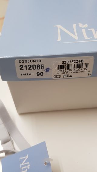 Conjunto lencería gris