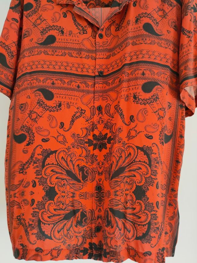 Camisa Paisley Naranja
