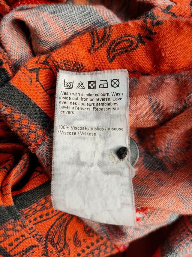 Camisa Paisley Naranja