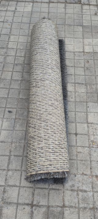 Alfombra gris - Alfombra de pelo