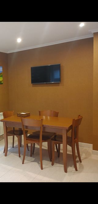 Mesa cocina 4 sillas - madera de cerezo