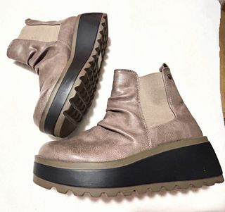 Botines marrones con plataforma