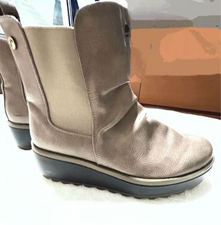 Botines marrones con plataforma