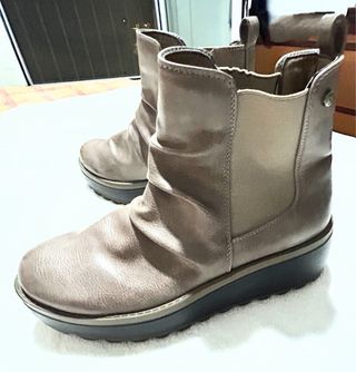 Botines marrones con plataforma