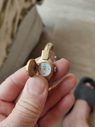Reloj mujer antiguo dorado