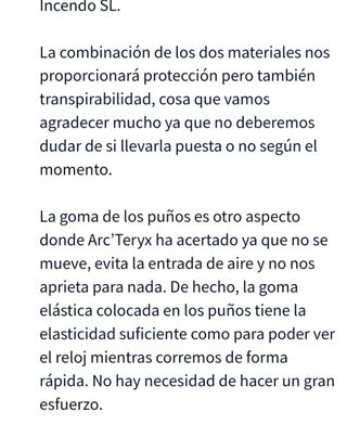 Arcteryx Cortavientos super ligero y transpirable