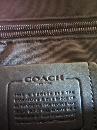 Tracolla Coach uomo, nera