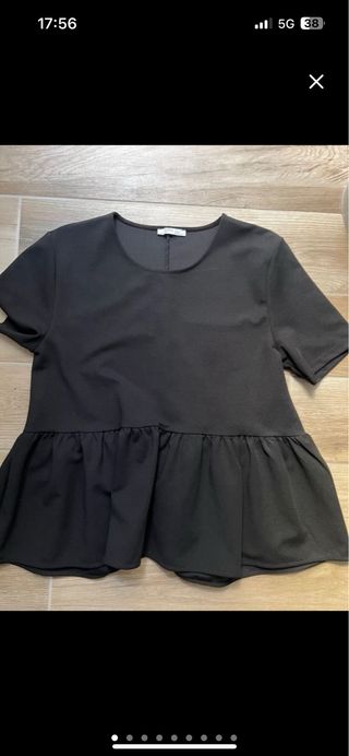 Camiseta negra Zara - M