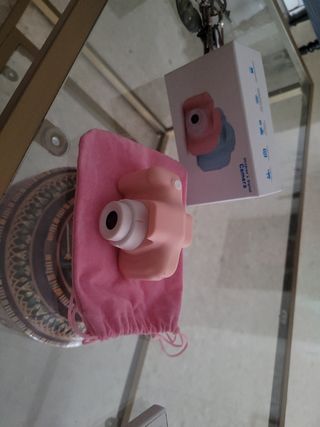 Cámara digital infantil rosa
