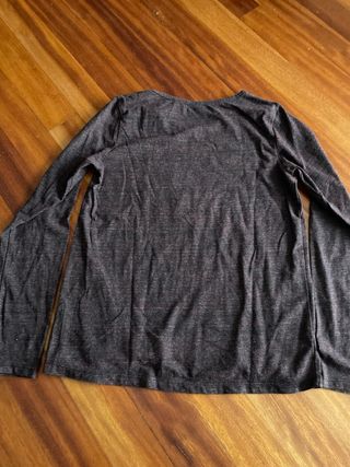 Camiseta manga larga Neckaro marrón