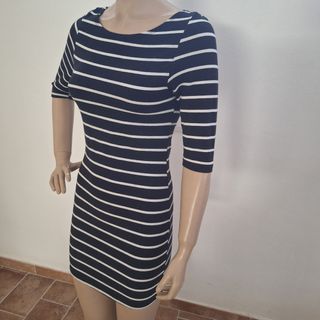Vestito righe bianco-nero