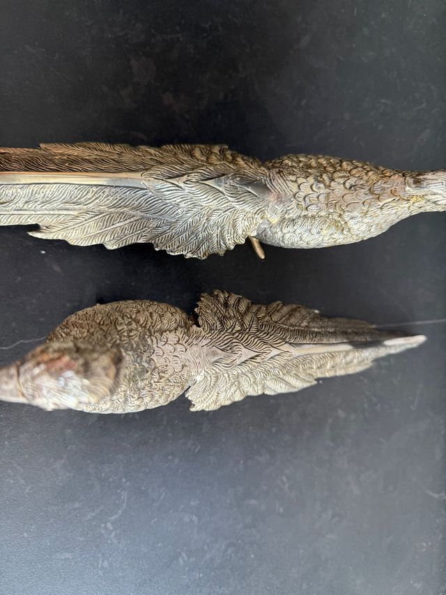 Pareja de Faisanes alpaca