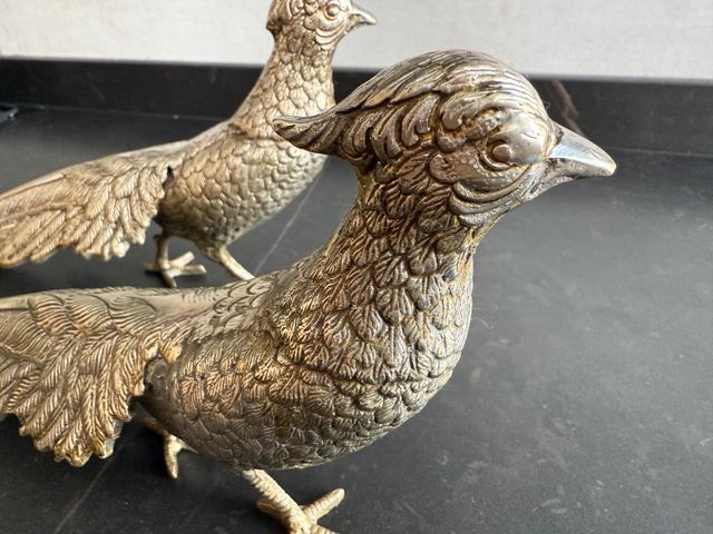 Pareja de Faisanes alpaca