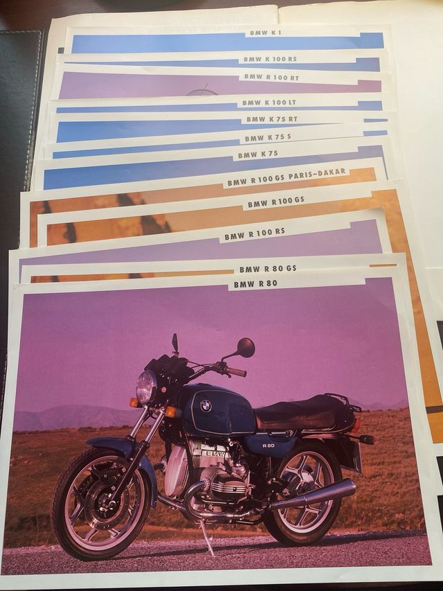 CATALOGO MOTOCICLETAS BMW 1991