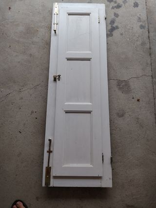 Ventana madera con cuarterones- 3 paneles y 2 hoja