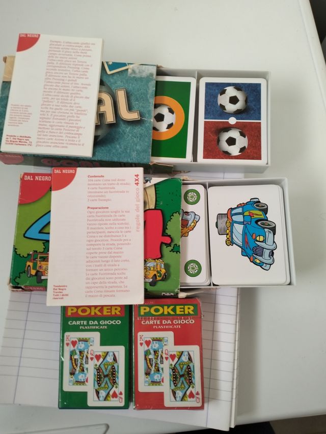 Giochi da tavolo: Goal, 4x4, Poker