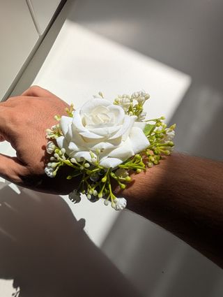 Pulsera Boda - Flor Blanca