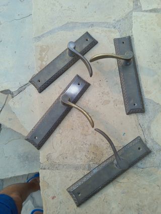 Picaportes bronce antiguos (4)