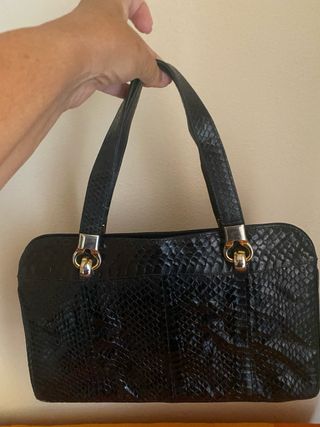 Borsa vintage pelle nera