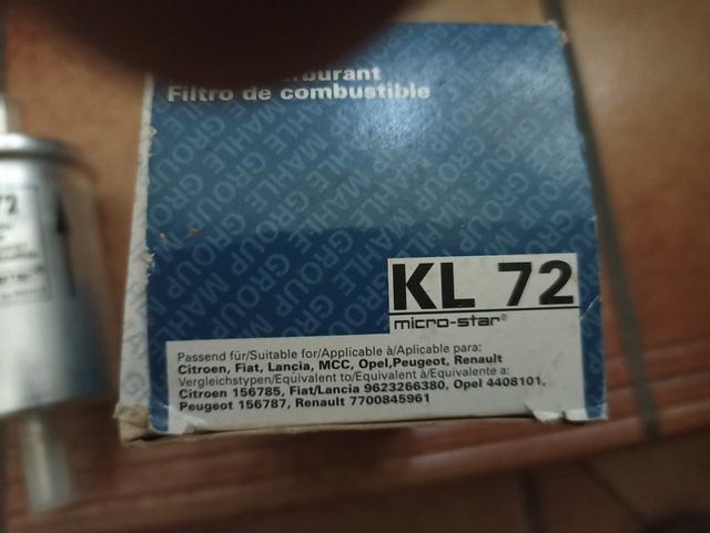 Filtro carburante Mahle KL 72
