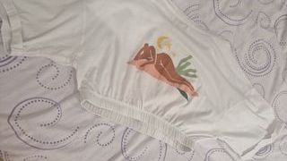 Top corto blanco - rosa